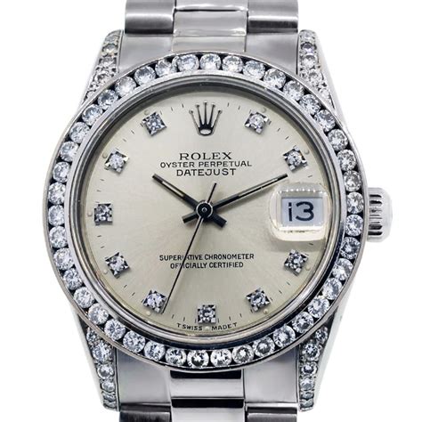 rolex datejust president white gold